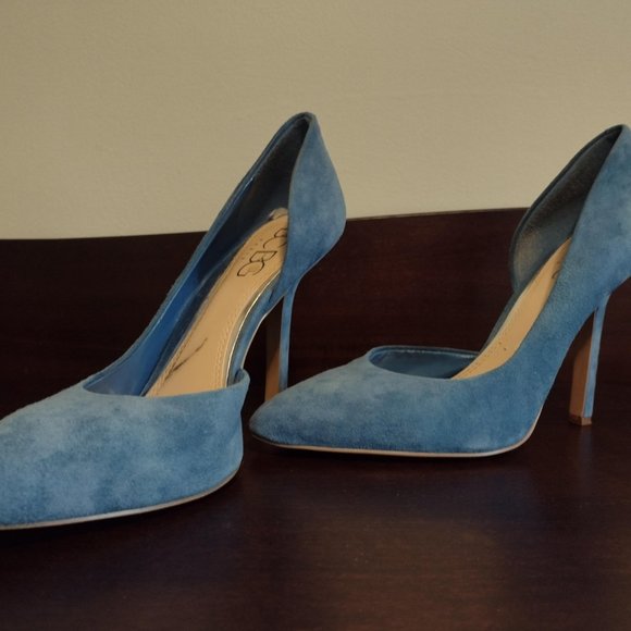 BCBG Paris Blue Suede Pumps - Picture 10 of 10